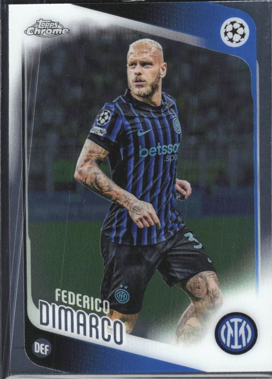 Federico Dimarco 2025-26 Chrome UEFA #37 – framsida