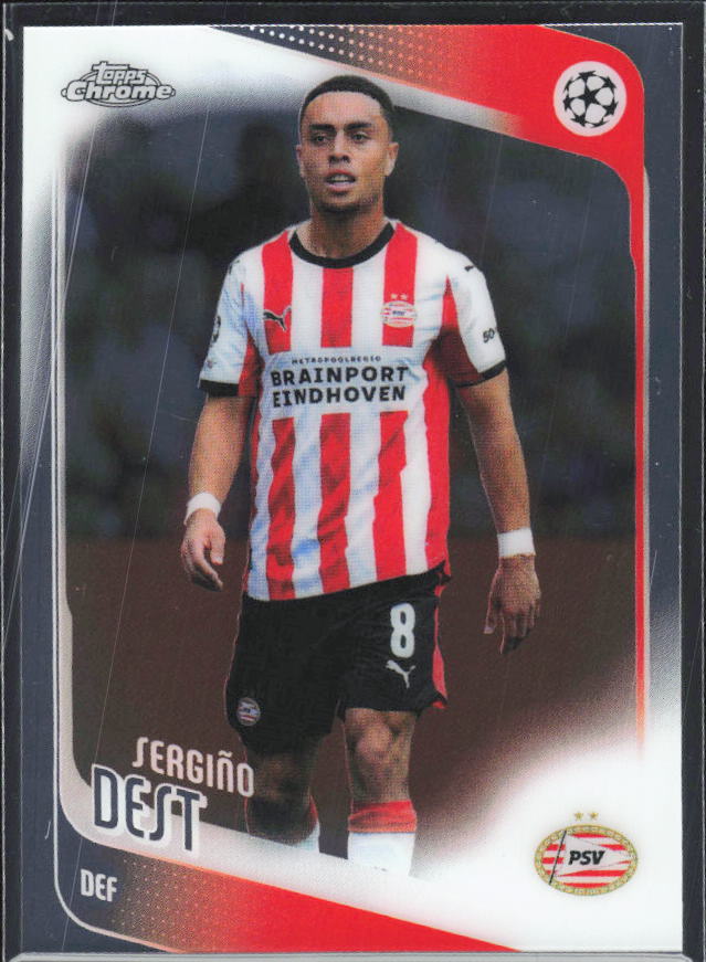 Sergiño Dest 2025-26 Chrome UEFA #169 – framsida