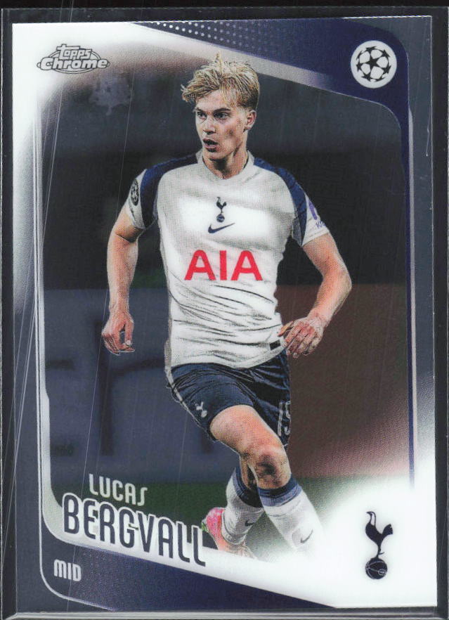 Lucas Bergvall 2025-26 Chrome UEFA #121 – framsida