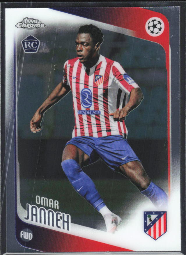 Omar Janneh 2025-26 Chrome UEFA RC #137 – framsida