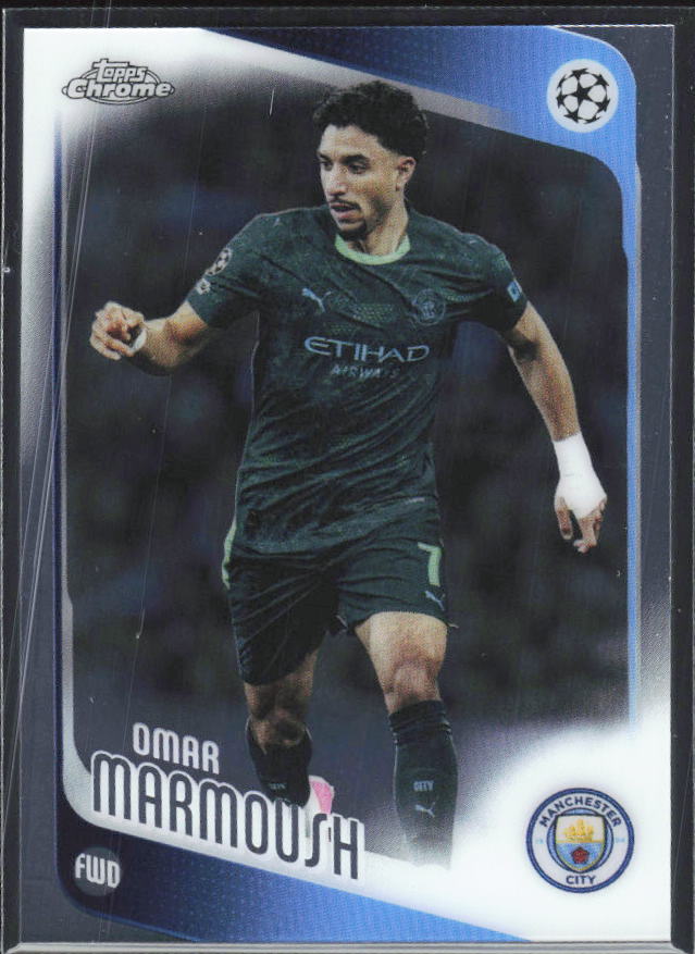 Omar Marmoush 2025-26 Chrome UEFA #80 – framsida