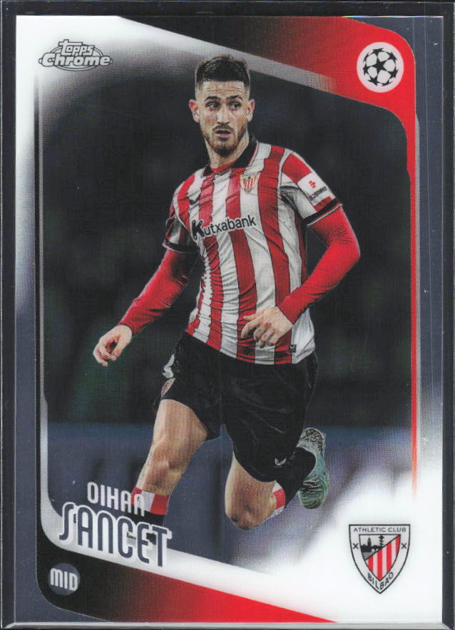 Oihan Sancet 2025-26 Chrome UEFA #195 – framsida
