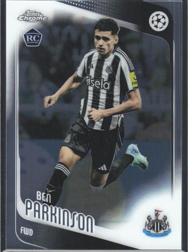 Ben Parkinson 2025-26 Chrome UEFA RC #125 – framsida