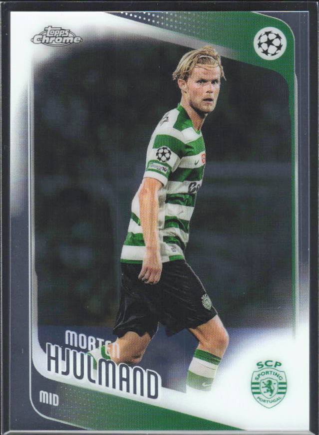 Morten Hjulmand 2025-26 Chrome UEFA #199 – framsida