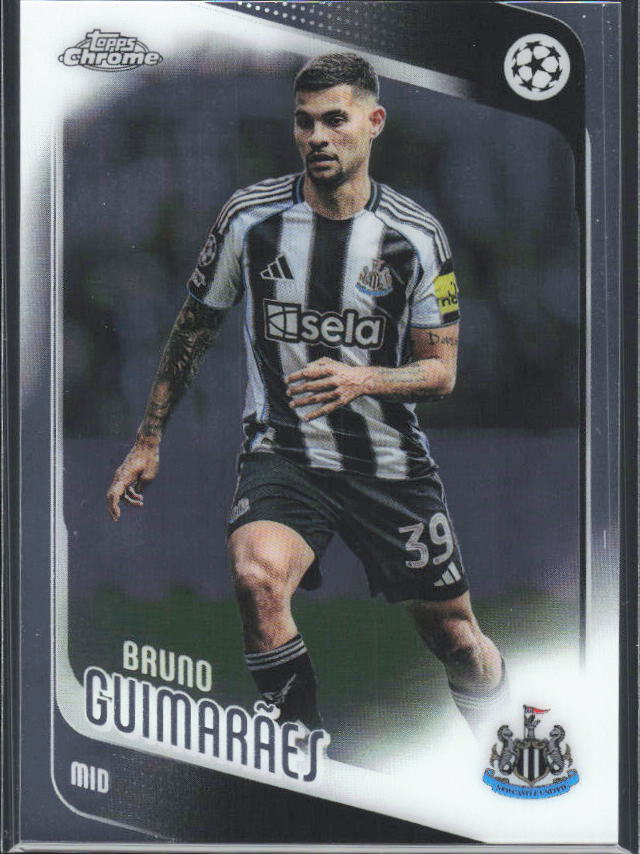 Bruno Guimarães 2025-26 Chrome UEFA #117 – framsida