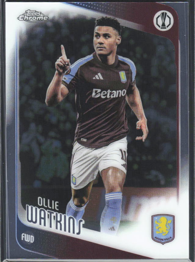 Ollie Watkins 2025-26 Chrome UEFA #124 – framsida