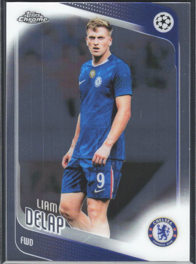 Liam Delap 2025-26 Chrome UEFA #192 – framsida