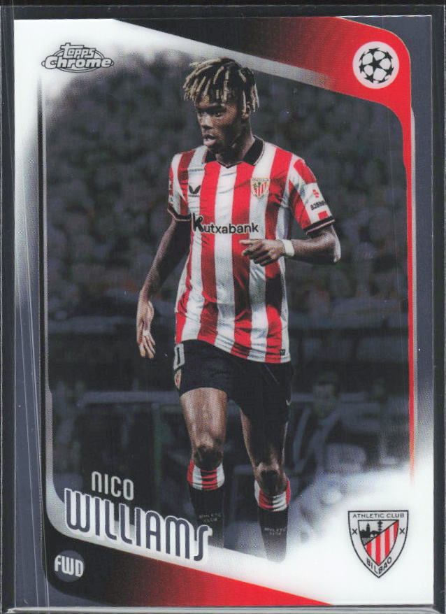 Nico Williams 2025-26 Chrome UEFA #38 – framsida