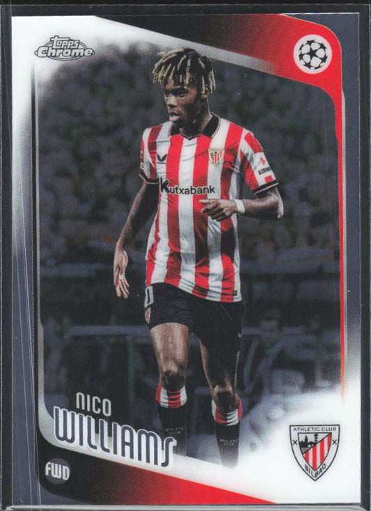 Nico Williams 2025-26 Chrome UEFA #38 – framsida