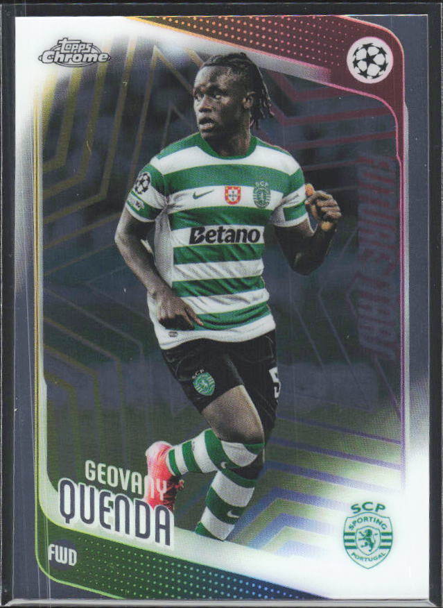 Geovany Quenda 2025-26 Chrome UEFA Future Stars #95 – framsida