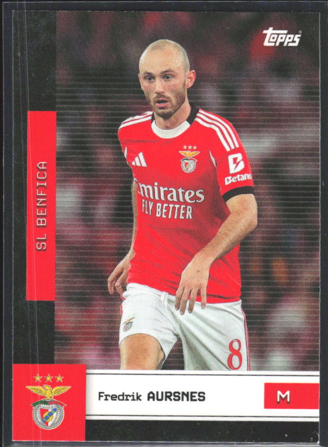 Fredrik Aursnes 2025-26 SL Benfica Team Set #9 – framsida