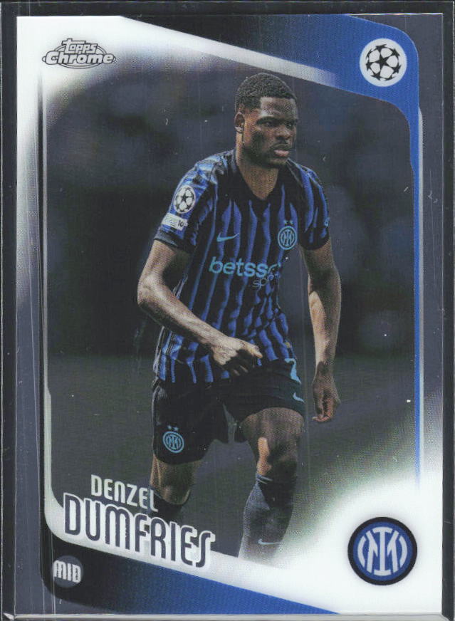 Denzel Dumfries 2025-26 Chrome UEFA #145 – framsida
