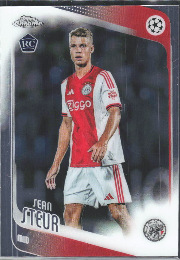 Sean Steur 2025-26 Chrome UEFA RC #43 – framsida