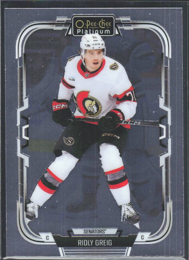 Ridly Greig 2025-26 O-Pee-Chee Platinum #39 – framsida