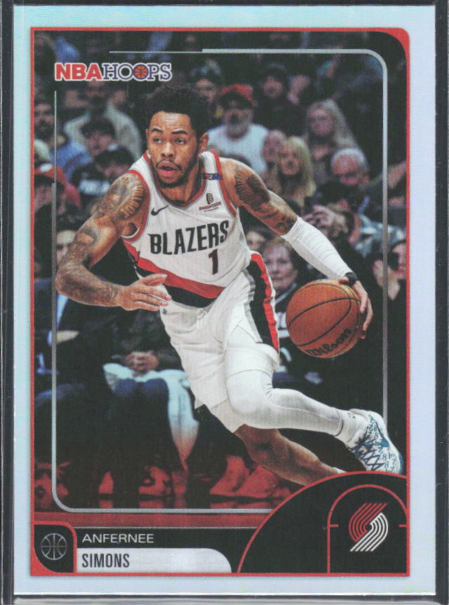 Anfernee Simons 2025-26 NBA Hoops #95 – framsida