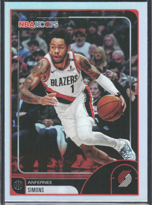 Anfernee Simons 2025-26 NBA Hoops #95 – framsida