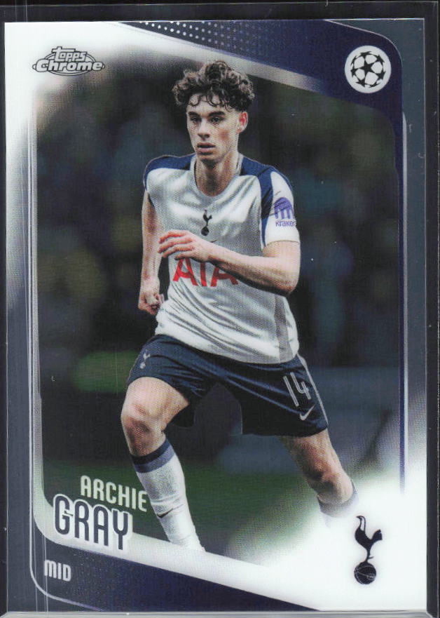 Archie Gray 2025-26 Chrome UEFA #165 – framsida