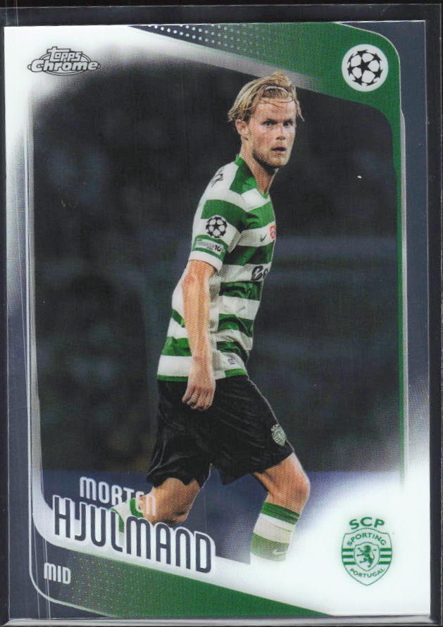 Morten Hjulmand 2025-26 Chrome UEFA #199 – framsida