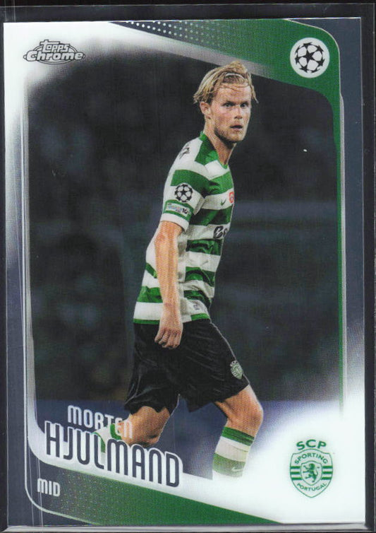 Morten Hjulmand 2025-26 Chrome UEFA #199 – framsida