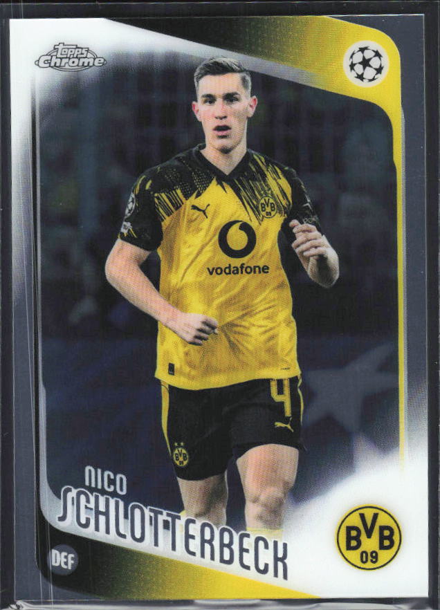Nico Schlotterbeck 2025-26 Chrome UEFA #99 – framsida