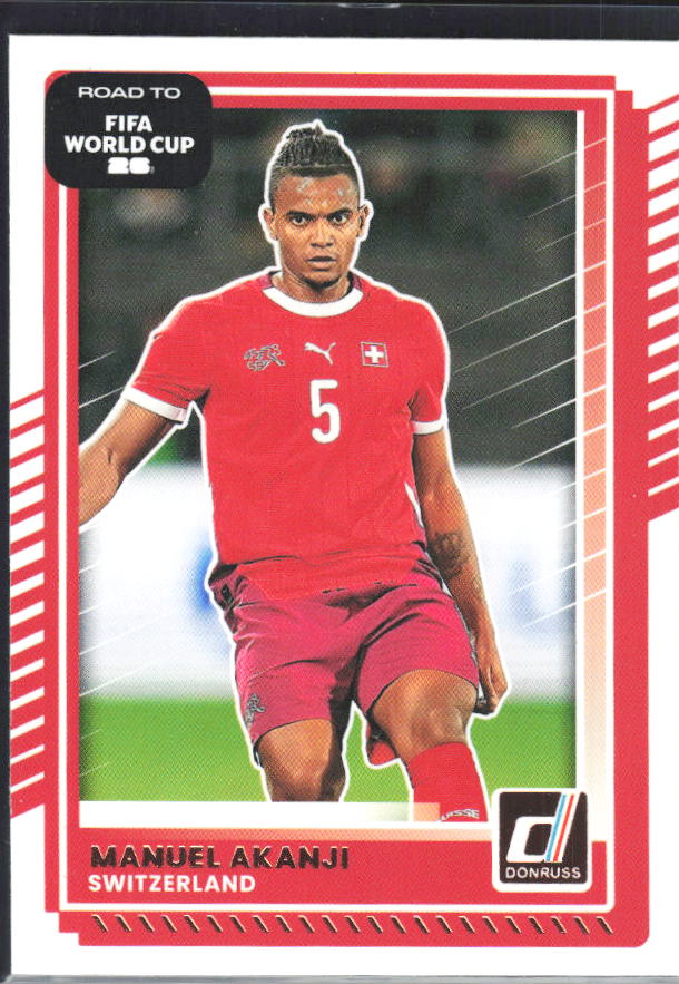 Manuel Akanji 2025-26 Donruss Road to FIFA WC #176 – framsida