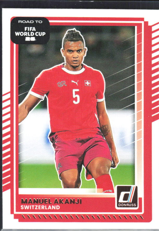 Manuel Akanji 2025-26 Donruss Road to FIFA WC #176 – framsida