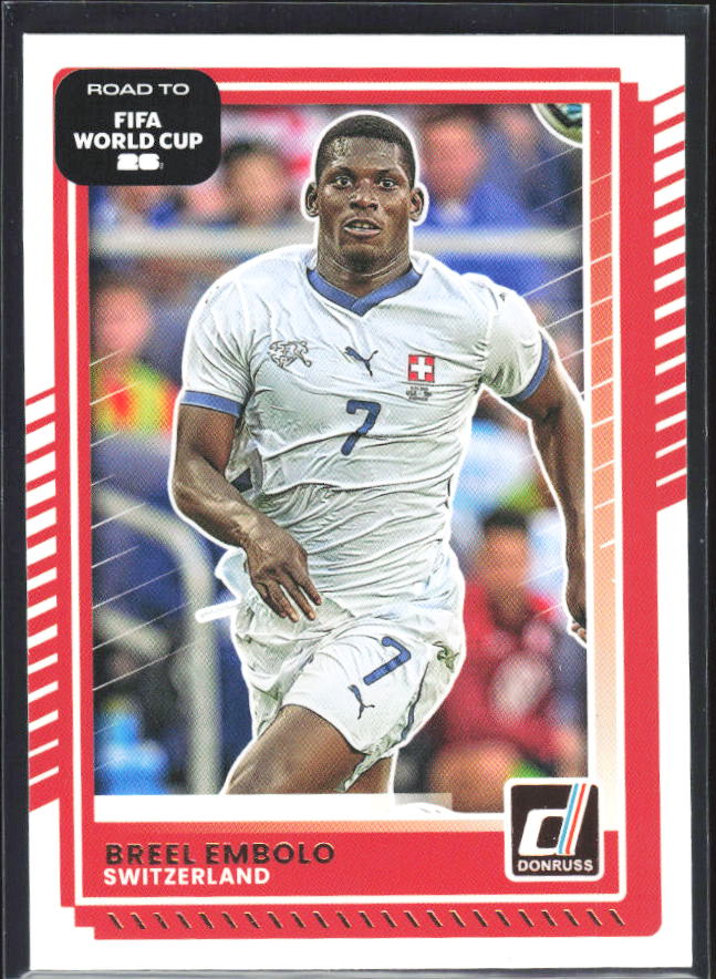 Breel Embolo 2025-26 Donruss Road to FIFA WC #178 – framsida