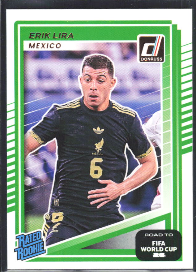 Erik Lira 2025-26 Donruss Road to FIFA WC Rated Rookie #212 – framsida