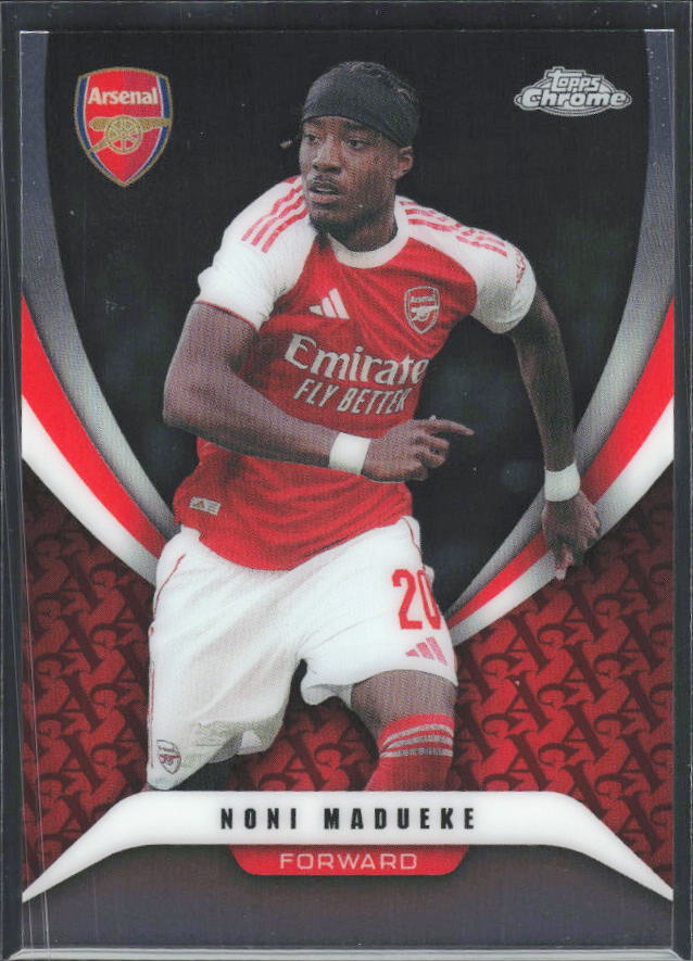 Noni Madueke 2025-26 Chrome Arsenal #19 – framsida