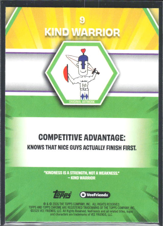 Kind Warrior 2026 Chrome VeeFriends #9 – baksida