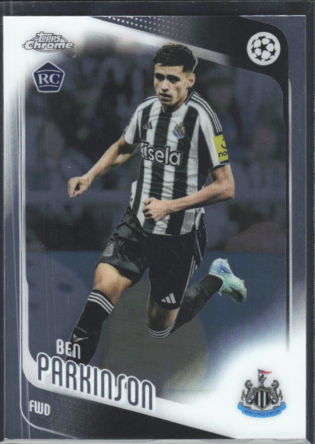 Ben Parkinson 2025-26 Chrome UEFA RC #125 – framsida