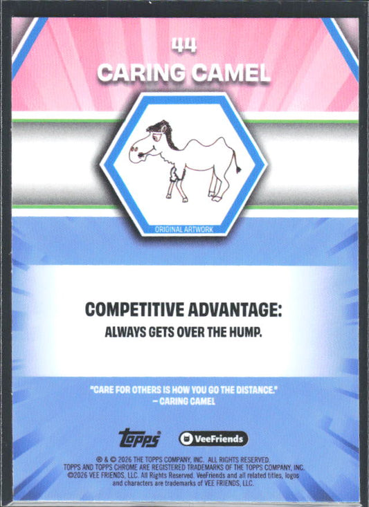 Caring Camel 2026 Chrome VeeFriends #44 – baksida