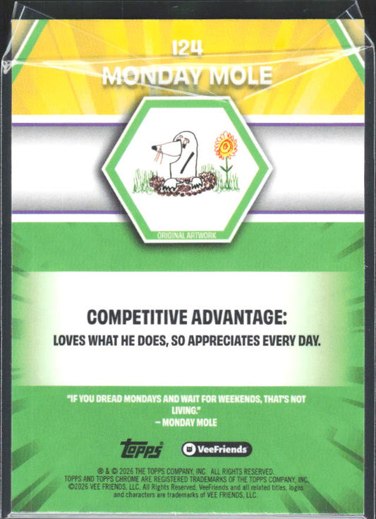 Monday Mole 2026 Chrome VeeFriends #124 – baksida