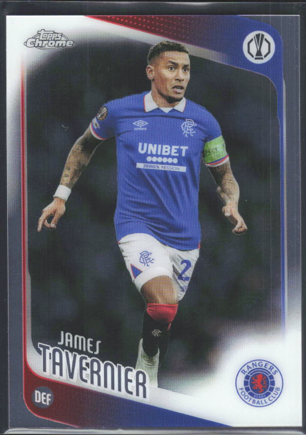 James Tavernier 2025-26 Chrome UEFA #188 – framsida