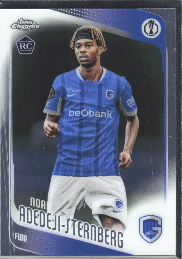 Noah Adedeji-Sternberg 2025-26 Chrome UEFA RC #122 – framsida