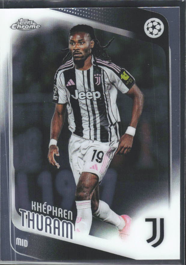 Khéphren Thuram 2025-26 Chrome UEFA #71 – framsida