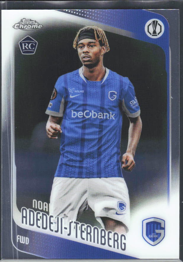 Noah Adedeji-Sternberg 2025-26 Chrome UEFA RC #122 – framsida