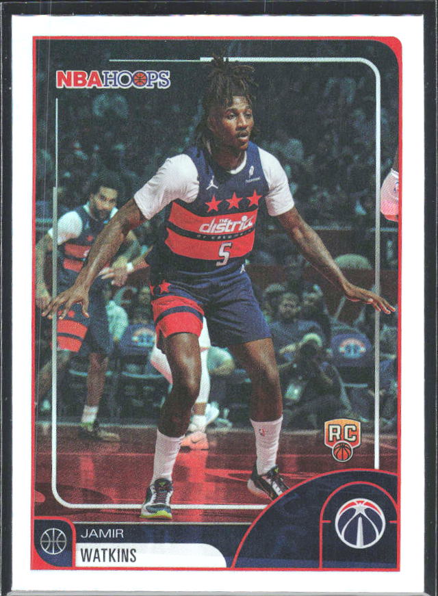 Jamir Watkins 2025-26 NBA Hoops RC #19 – framsida