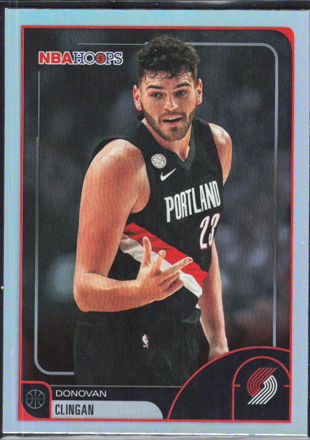Donovan Clingan 2025-26 NBA Hoops #110 – framsida