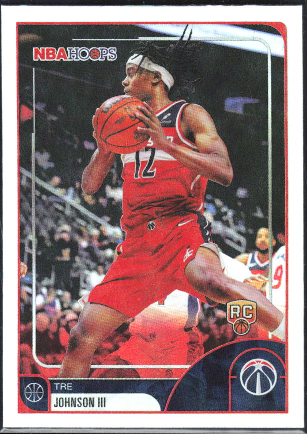 Tre Johnson III 2025-26 NBA Hoops RC #226 – framsida