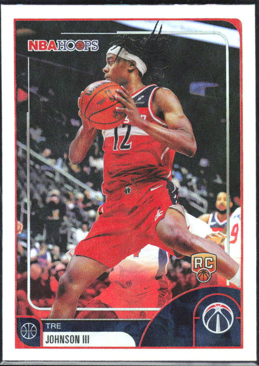 Tre Johnson III 2025-26 NBA Hoops RC #226 – framsida