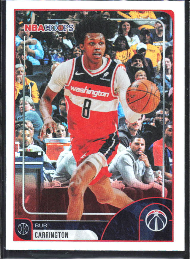 Bub Carrington 2025-26 NBA Hoops #236 – framsida