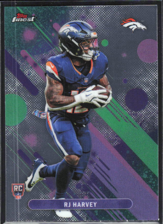 RJ Harvey 2025 Finest Common RC #15 – framsida