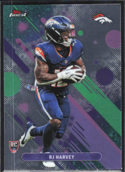 RJ Harvey 2025 Finest Common RC #15 – framsida