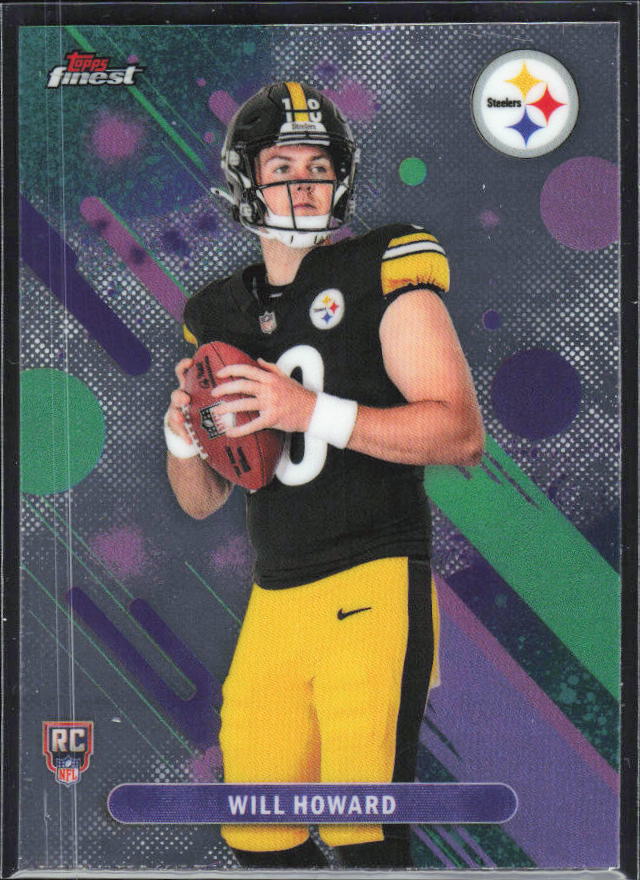 Will Howard 2025 Finest Common RC #8 – framsida