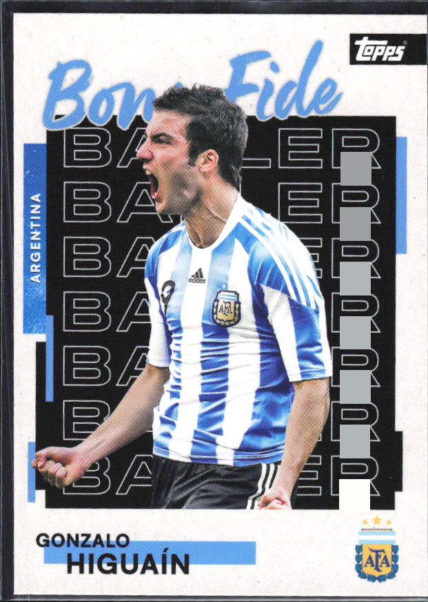 Gonzalo Higuaín 2026 Argentina Team Set Bona Fide Baller #24 – framsida