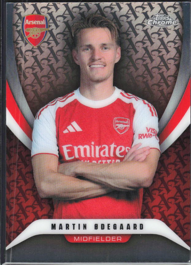 Martin Ødegaard 2025-26 Chrome Arsenal #61 – framsida