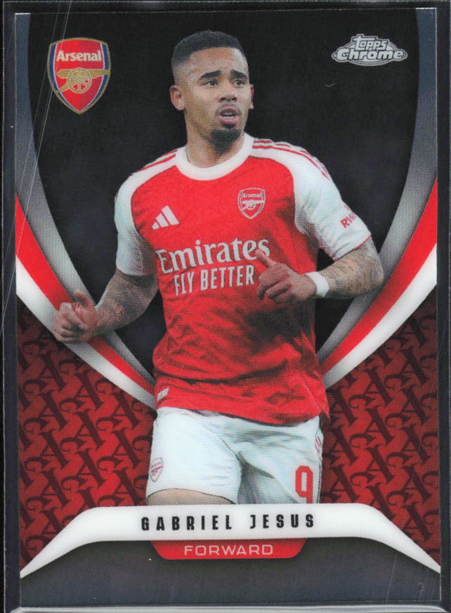 Gabriel Jesus 2025-26 Chrome Arsenal #20 – framsida