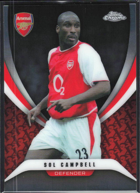 Sol Campbell 2025-26 Chrome Arsenal #38 – framsida