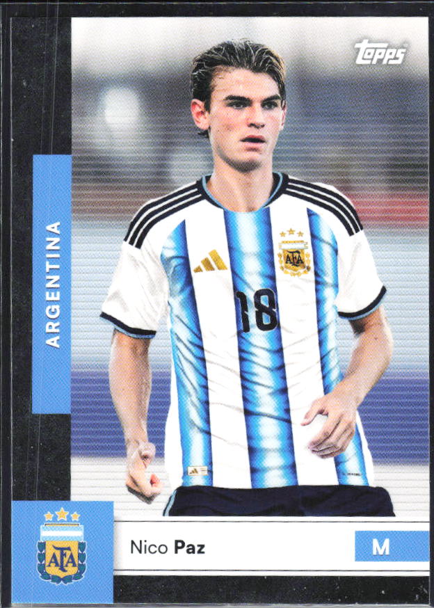 Nico Paz 2026 Argentina Team Set #9 – framsida